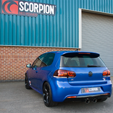 MK6 Golf R Scorpion Exhaust Non Resonated Cat Back System